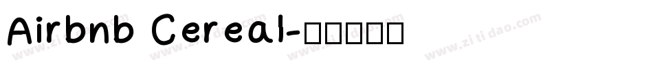 Airbnb Cereal字体转换